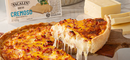 Tarta de jamón y queso