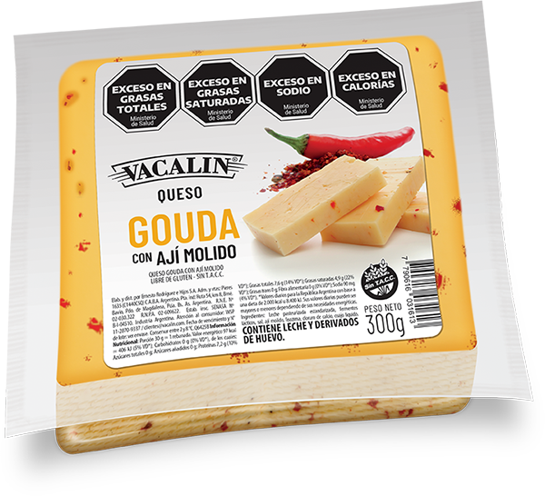 Quesos Gouda con Ají Molido